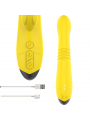 INTENSE - VIBRATORE MULTIFUNZIONE TOKY UP & DOWN CON STIMOLATORE CLITORALE GIALLO