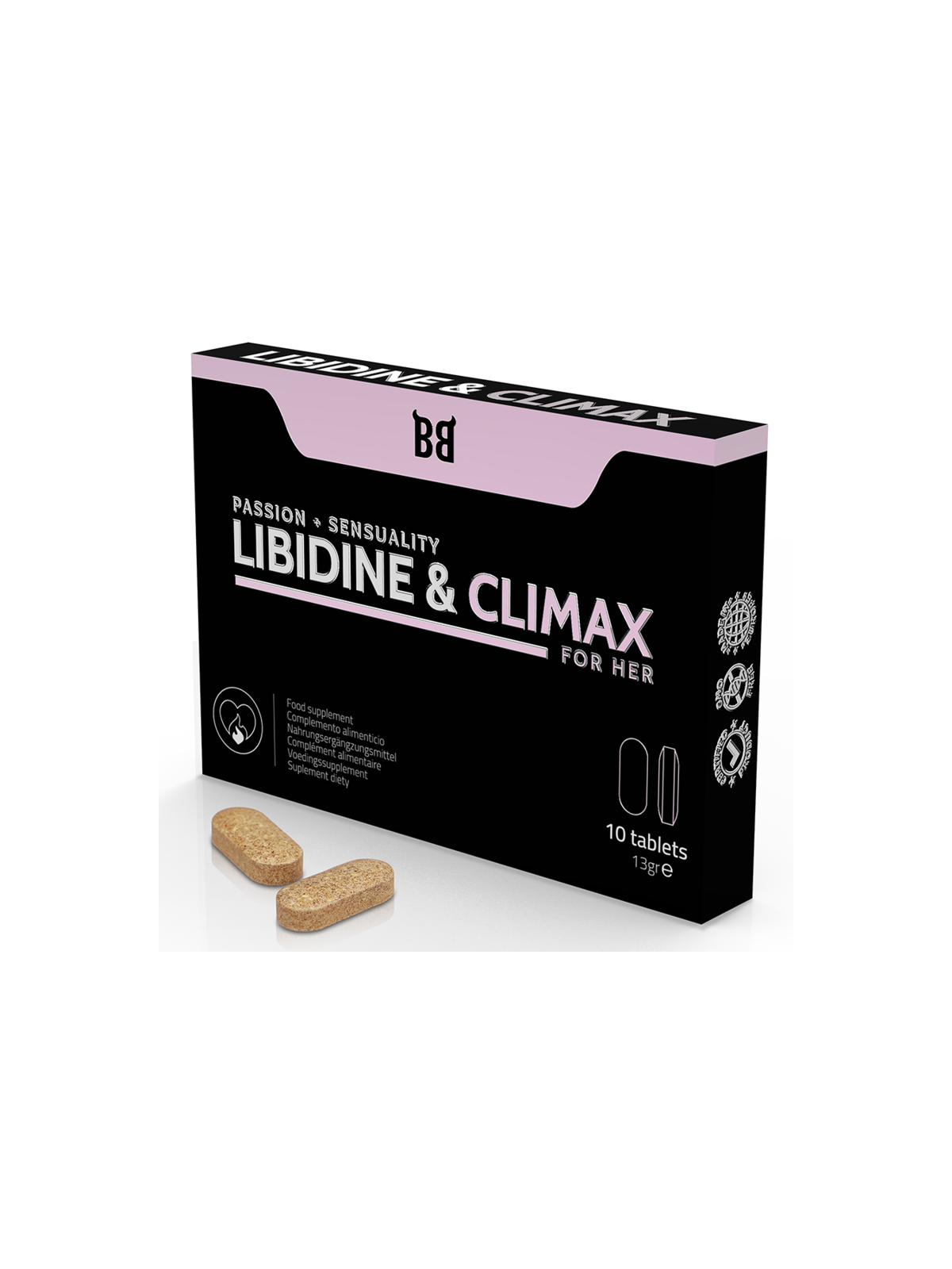 BLACK BULL - LIBIDINE E CLIMAX AUMENTANO L BIDO PER DONNE 10 CAPSULE