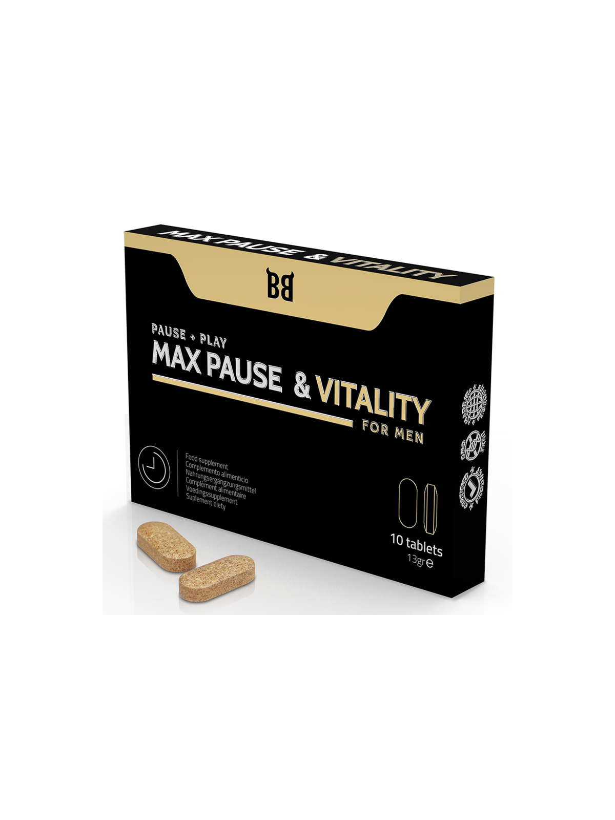 BLACK BULL - MAX PAUSE & VITALITY RETARDANT PER UOMINI 10 CAPSULE