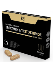 BLACK BULL - POTENZA ERECTMEN E TESTOSTERIDE E TESTOSTERONE PER UOMINI 10 CAPSULE