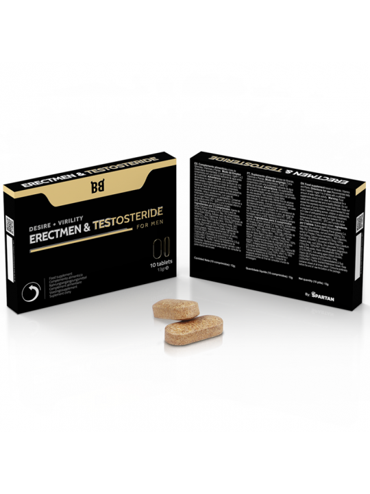 BLACK BULL - POTENZA ERECTMEN E TESTOSTERIDE E TESTOSTERONE PER UOMINI 10 CAPSULE