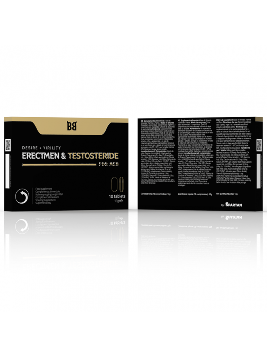 BLACK BULL - POTENZA ERECTMEN E TESTOSTERIDE E TESTOSTERONE PER UOMINI 10 CAPSULE