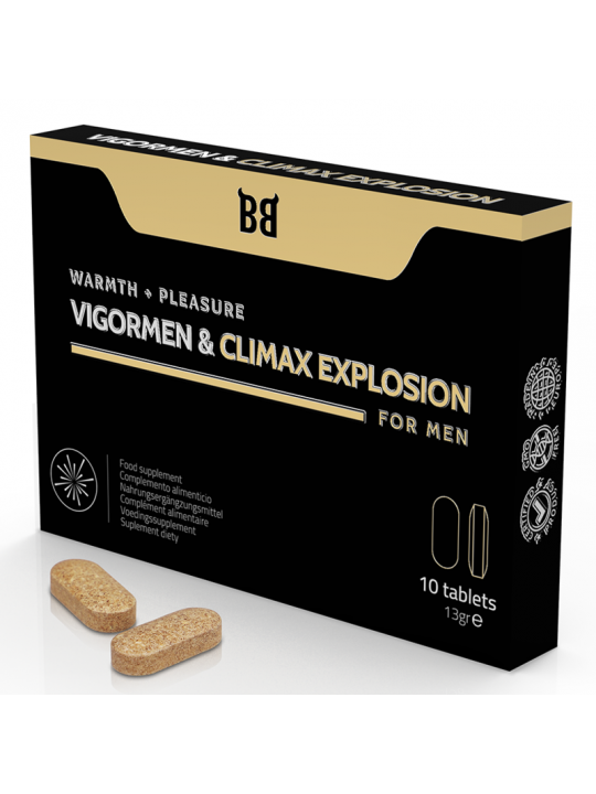 BLACK BULL - VIGORMEN & CLIMAX EXPLOSION MAGGIORE PIACERE PER GLI UOMINI 10 CAPSULE