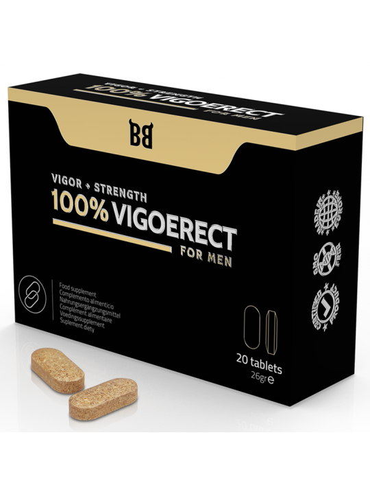 BLACK BULL - 100% VIGOERECT VIGORE + FORZA PER UOMINI 20 COMPRESSE