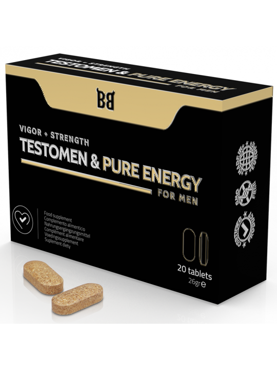 BLACK BULL - TESTOMEN E POTENZIATORE DI ENERGIA PURA PER UOMINI 20 CAPSULE