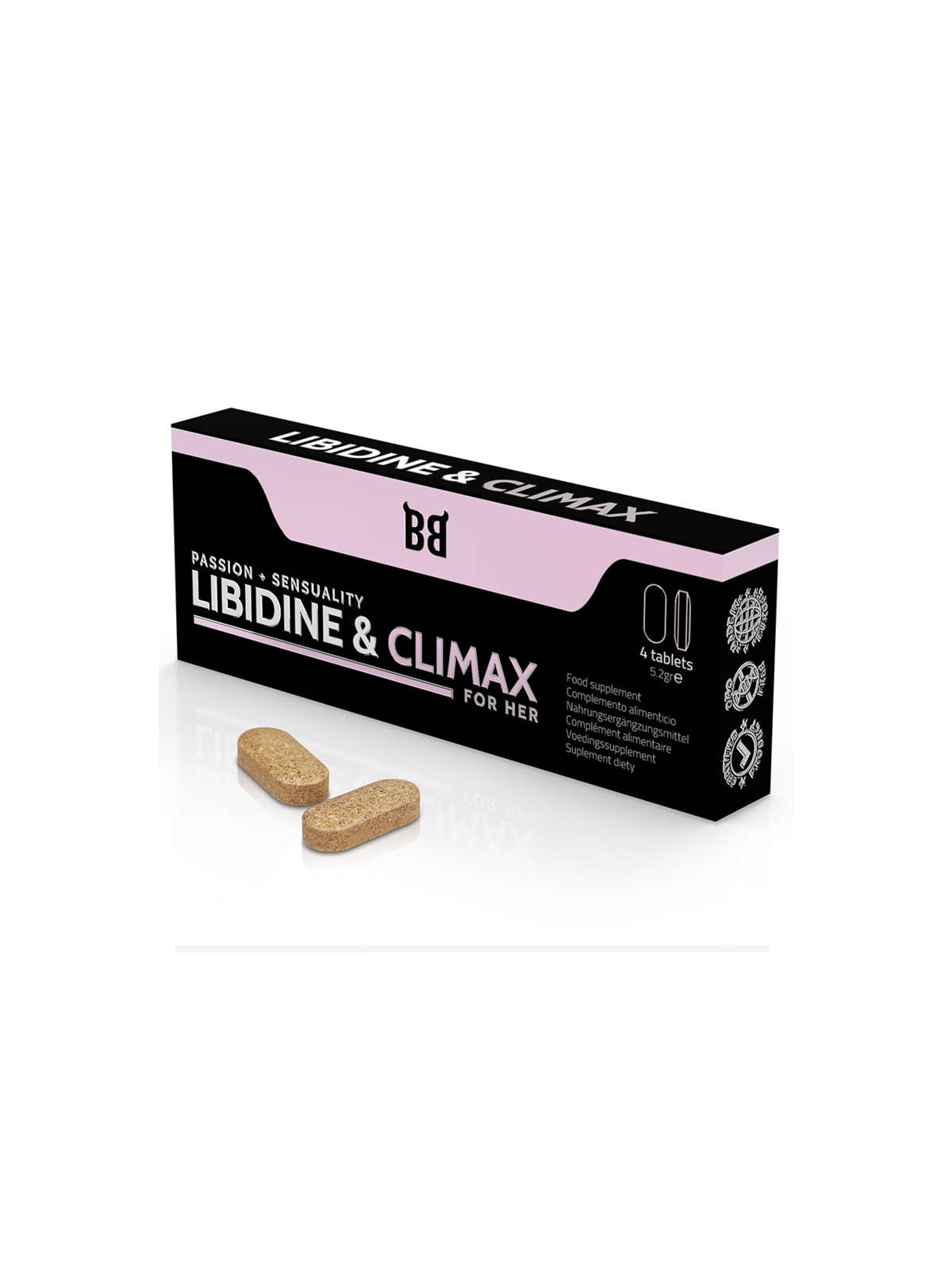 BLACK BULL - LIBIDINE E CLIMAX AUMENTANO L BIDO PER DONNE 4 CAPSULE