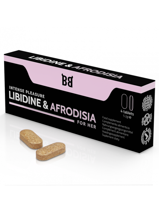 BLACK BULL - LIBIDINE E AFRODISIA PIACERE INTENSO PER LEI 4 COMPRESSE