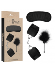 INTENSE - FETISH PLAYSET EROTICO 2 CON MANETTE, MASCHERA CIECA E TICKLER