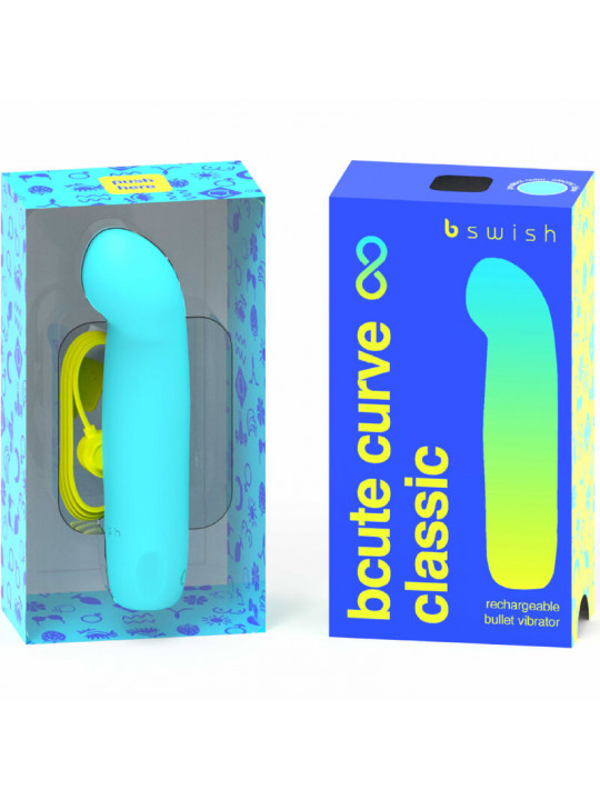 B SWISH - BCUTE CURVE INFINITE CLASSIC VIBRATORE RICARICABILE IN SILICONE BLU