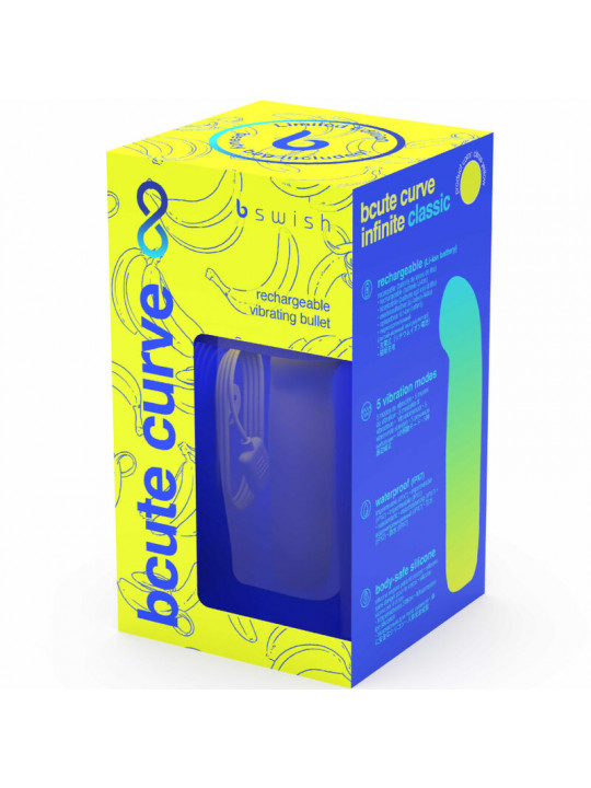 B SWISH - BCUTE CURVE INFINITE CLASSIC VIBRATORE IN SILICONE RICARICABILE EDIZIONE LIMITATA GIALLO