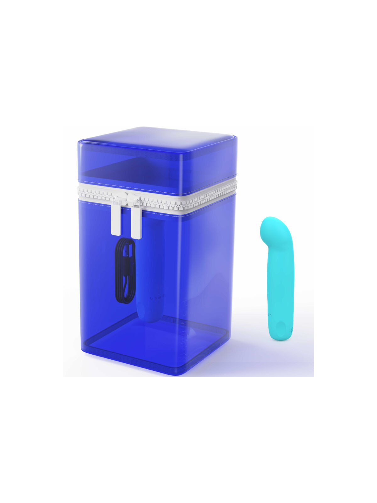 B SWISH - VIBRATORE RICARICABILE IN SILICONE BLU BCUTE CURVE INFINITE CLASSIC EDIZIONE LIMITATA