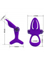 PRETTY LOVE - ANELLO VIBRATORE 10 VIBRAZIONI IN SILICONE VIOLETTO