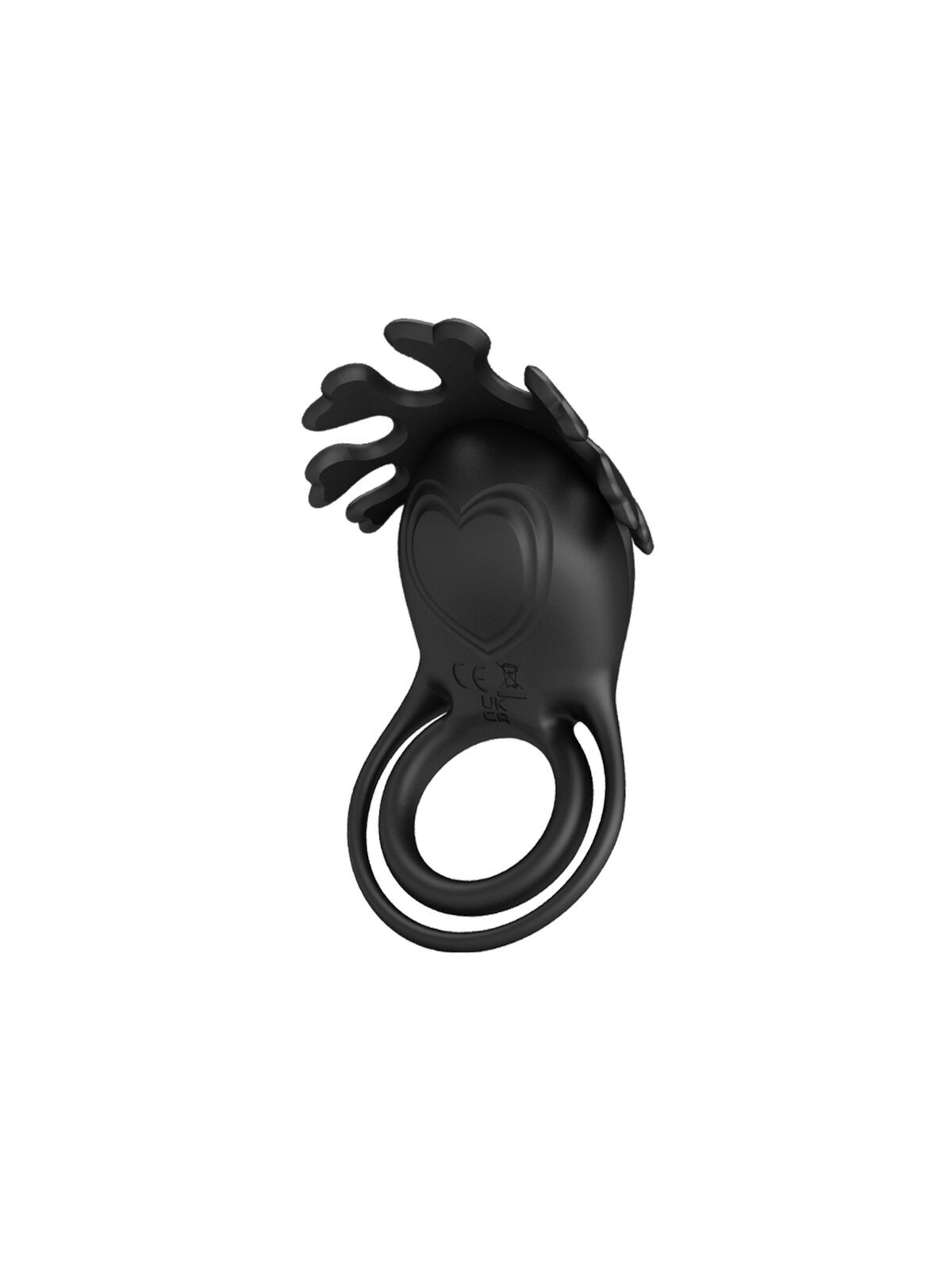 PRETTY LOVE - ANELLO VIBRATORE RUBEN 7 VIBRAZIONI IN SILICONE NERO