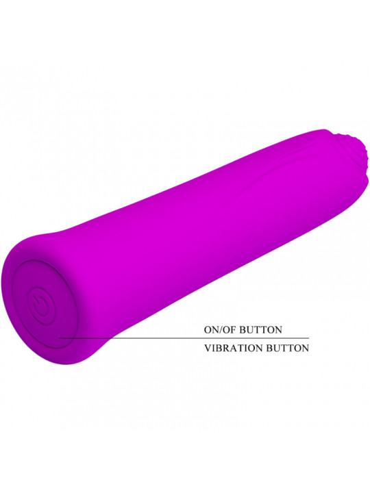 PRETTY LOVE - VIBRATORE CURTIS MINI SUPER POWER 12 VIBRAZIONI IN SILICONE VIOLETTO