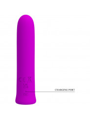 PRETTY LOVE - VIBRATORE CURTIS MINI SUPER POWER 12 VIBRAZIONI IN SILICONE VIOLETTO