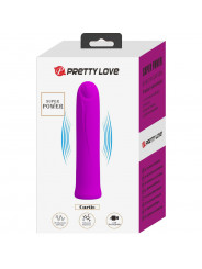 PRETTY LOVE - VIBRATORE CURTIS MINI SUPER POWER 12 VIBRAZIONI IN SILICONE VIOLETTO