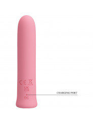 PRETTY LOVE - VIBRATORE CURTIS MINI SUPER POWER 12 VIBRAZIONI IN SILICONE ROSA