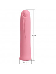 PRETTY LOVE - VIBRATORE CURTIS MINI SUPER POWER 12 VIBRAZIONI IN SILICONE ROSA