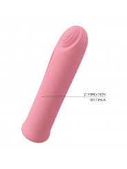 PRETTY LOVE - VIBRATORE CURTIS MINI SUPER POWER 12 VIBRAZIONI IN SILICONE ROSA