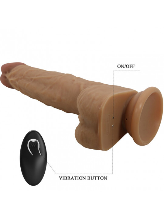 PRETTY LOVE - DILDO IN SILICONE JONATHAN 3 VIBRAZIONI + 3 MISURE DI INSERIMENTO TELECOMANDO 21 CM