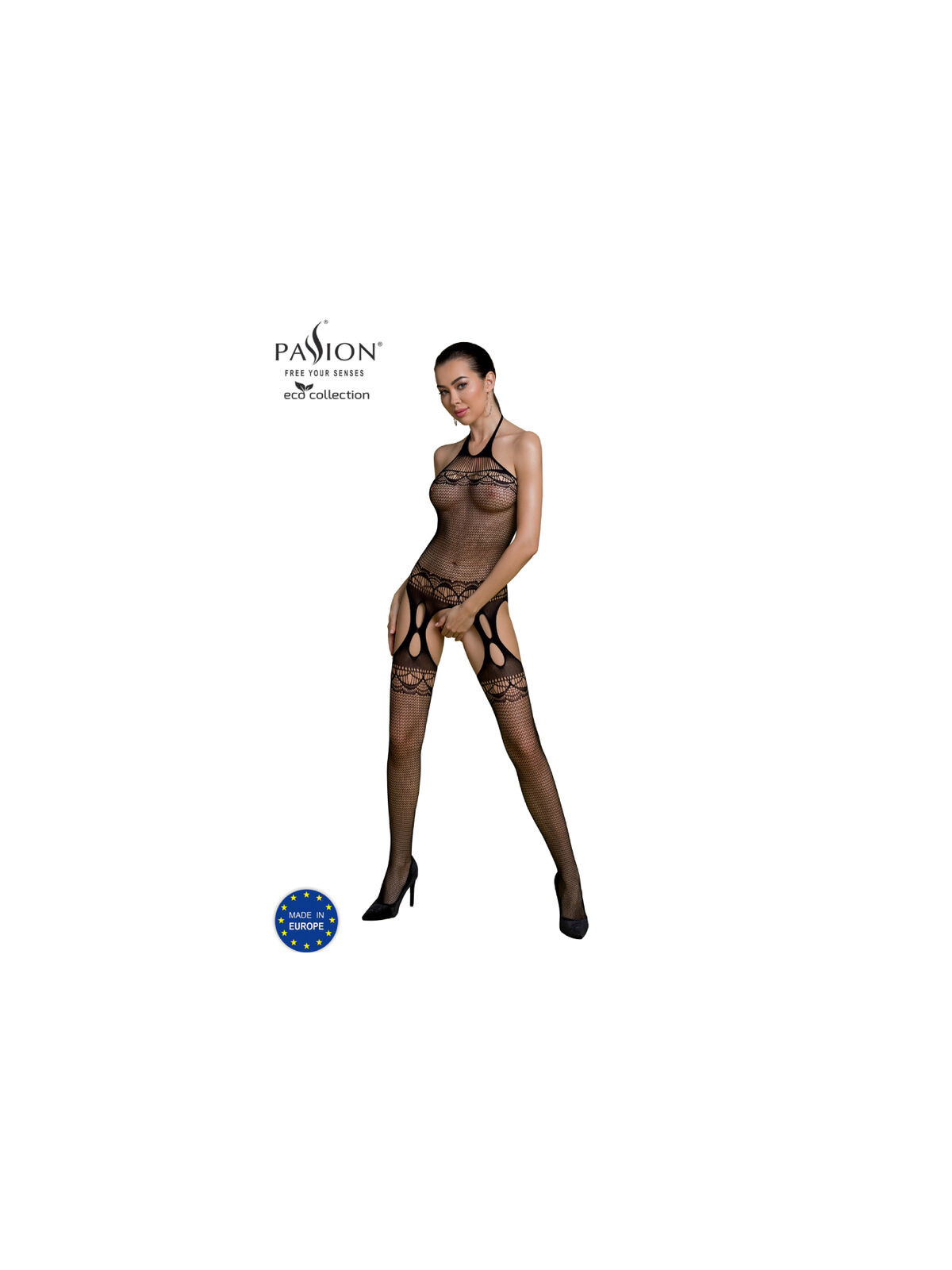 PASSION - COLLEZIONE ECO BODYSTOCKING ECO BS006 NERO