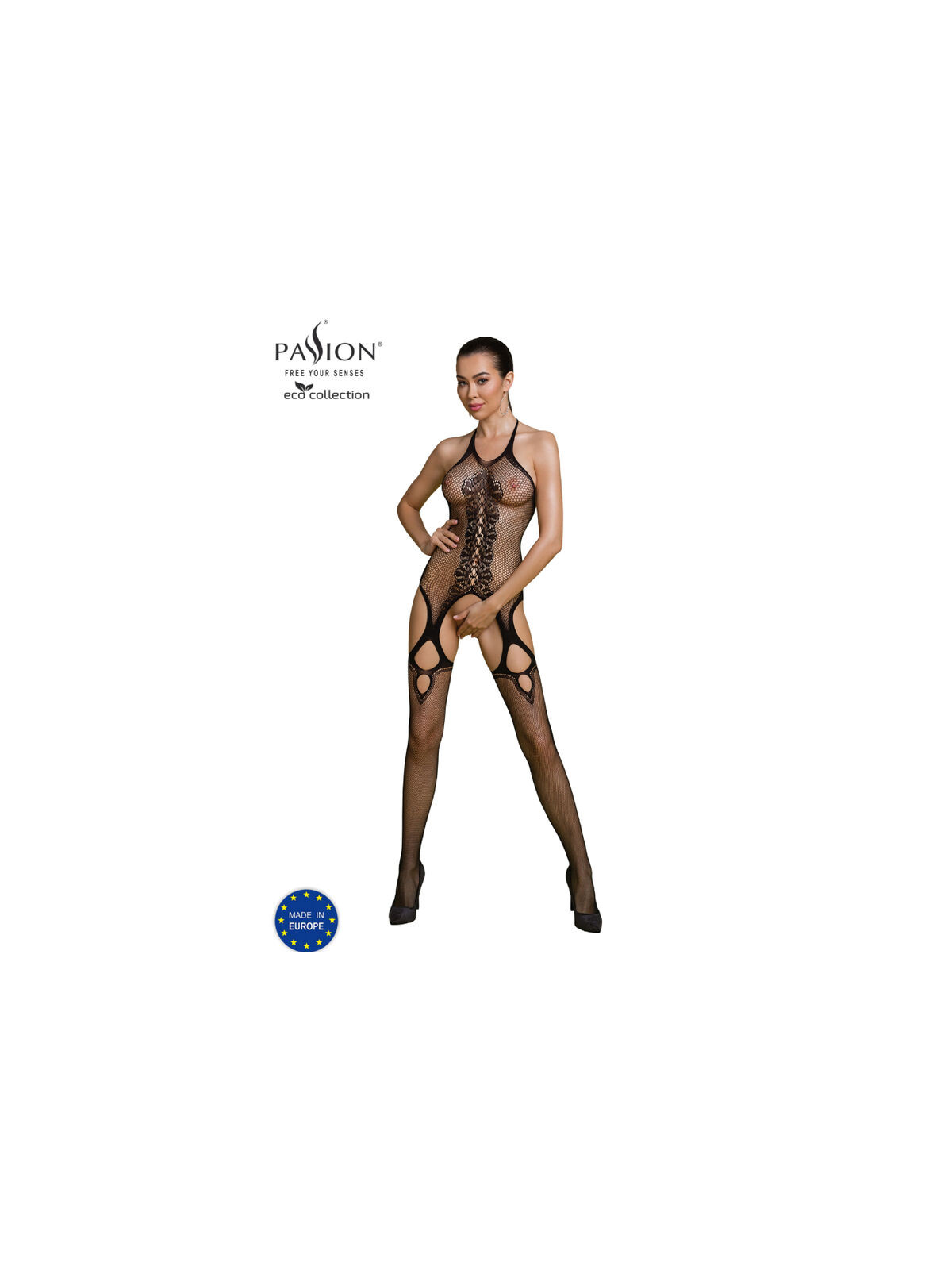 PASSION - COLLEZIONE ECO BODYSTOCKING ECO BS013 NERO