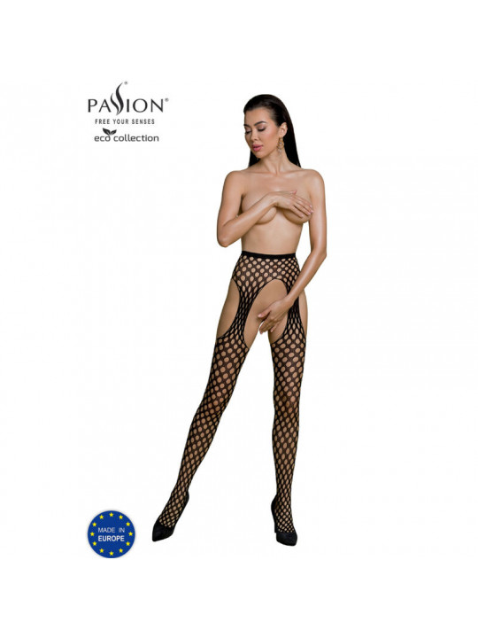 PASSION - COLLEZIONE ECO BODYSTOCKING ECO S003 NERO