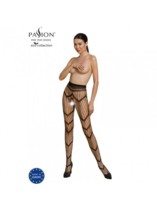 PASSION - COLLEZIONE ECO BODYSTOCKING ECO S006 NERO