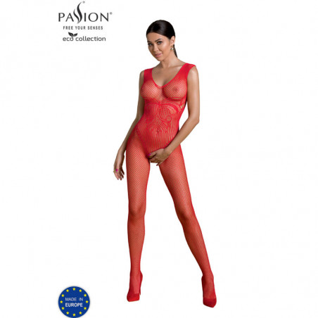 PASSION - COLLEZIONE ECO BODYSTOCKING ECO BS003 ROSSO