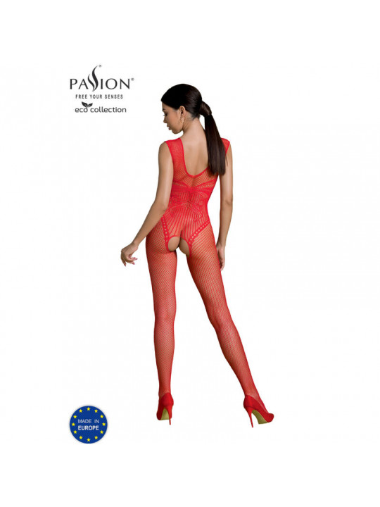 PASSION - COLLEZIONE ECO BODYSTOCKING ECO BS003 ROSSO