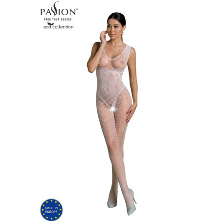 PASSION - COLLEZIONE ECO BODYSTOCKING ECO BS003 BIANCO