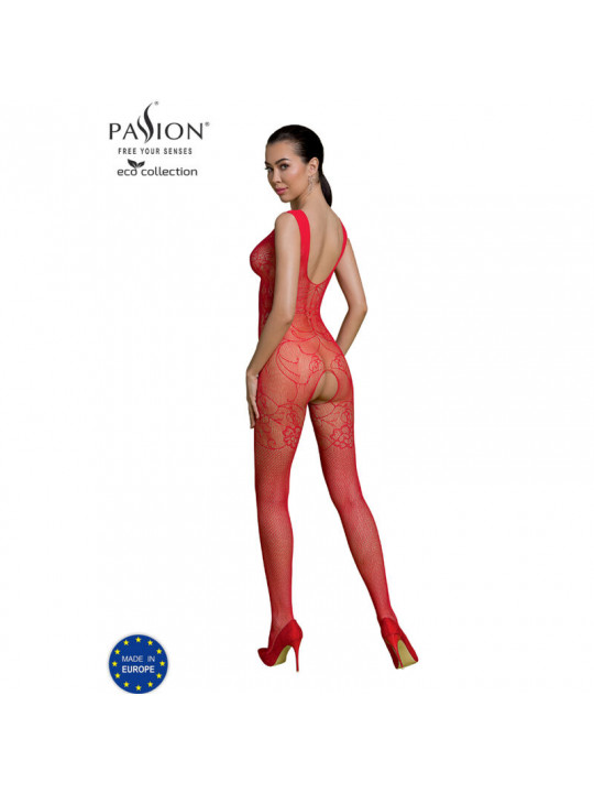 PASSION - COLLEZIONE ECO BODYSTOCKING ECO BS012 ROSSO