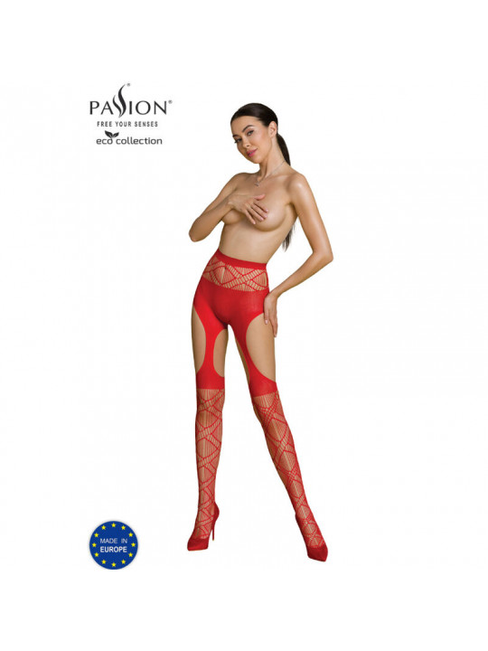 PASSION - COLLEZIONE ECO BODYSTOCKING ECO S005 ROSSO