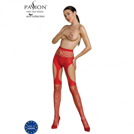 PASSION - COLLEZIONE ECO BODYSTOCKING ECO S005 ROSSO