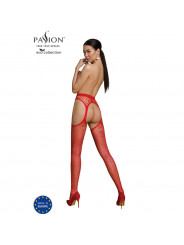 PASSION - COLLEZIONE ECO BODYSTOCKING ECO S008 ROSSO