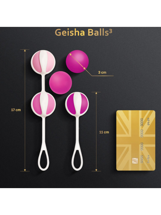 G-VIBE - SET 5 SFERE DA GEISHA3 ROSA