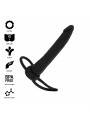 MYTHOLOGY - DILDO ANALE COBI ONYX CON ANELLO PER CAZZO E TESTICOLI 13 CM IN SILICONE