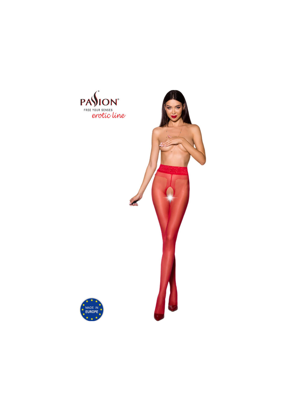 PASSION - TIOPEN 001 COLLANT ROSSO 1/2 20 DEN