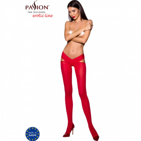 PASSION - COLLANT TIOPEN 005 ROSSO 1/2 60 DEN