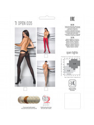 PASSION - COLLANT TIOPEN 005 ROSSO 1/2 60 DEN