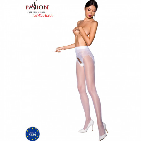 PASSION - TIOPEN 006 COLLANT BIANCO 3/4 30 DEN