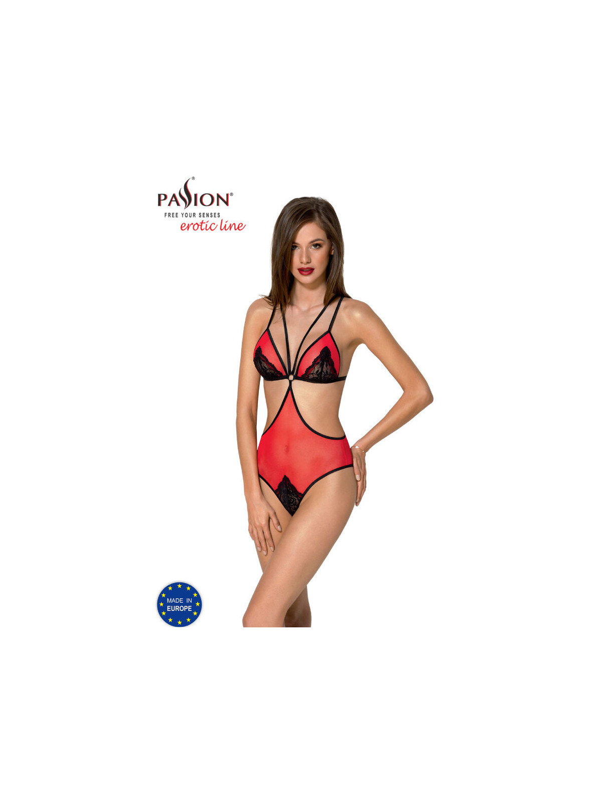 PASSION - PEONIA CORPO LINEA EROTICA ROSSO S/M