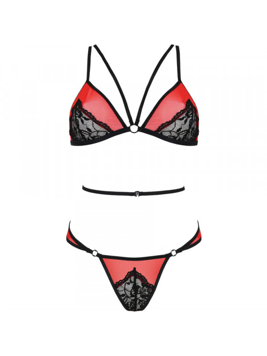 PASSION - SET PEONIA LINEA EROTICA ROSSO S/M