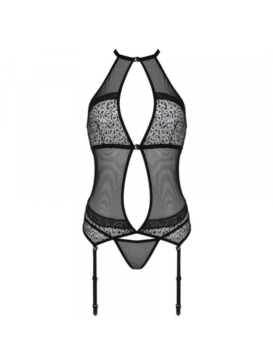 PASSION - CORSETTO SATARA LINEA EROTICA NERO S/M