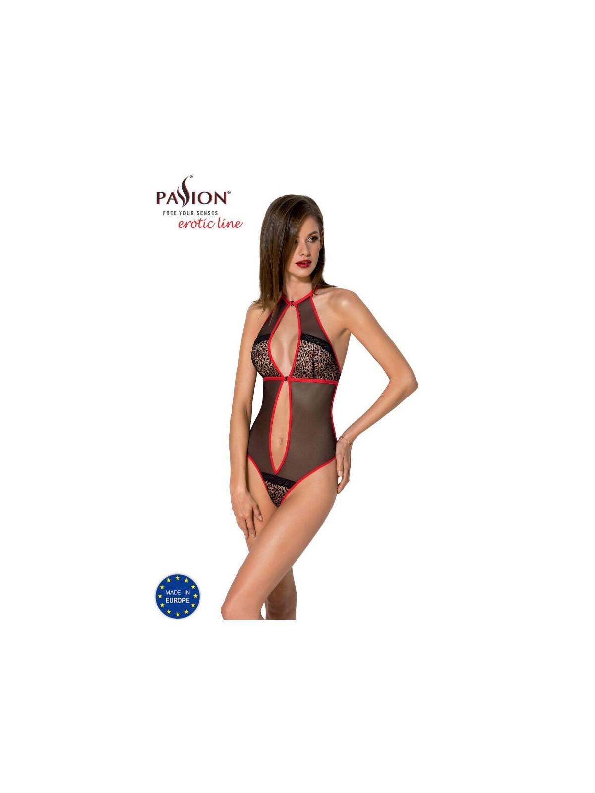 PASSION - SET SATARA LINEA EROTICA ROSSO S/M