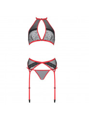 PASSION - SET SATARA LINEA EROTICA ROSSO S/M