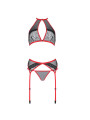 PASSION - SET SATARA LINEA EROTICA ROSSO S/M