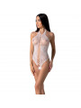 PASSION - BS094 BODYSTOCKING BIANCO TAGLIA UNICA