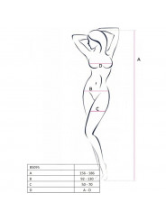 PASSION - BS095 BODYSTOCKING NERO TAGLIA UNICA