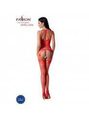 PASSION - BS095 BODYSTOCK ROSSO TAGLIA UNICA